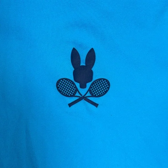 NWT Psycho Bunny T Shirt Women's large Blue Volunteer Tennis Canada jersey - Picture 12 of 16